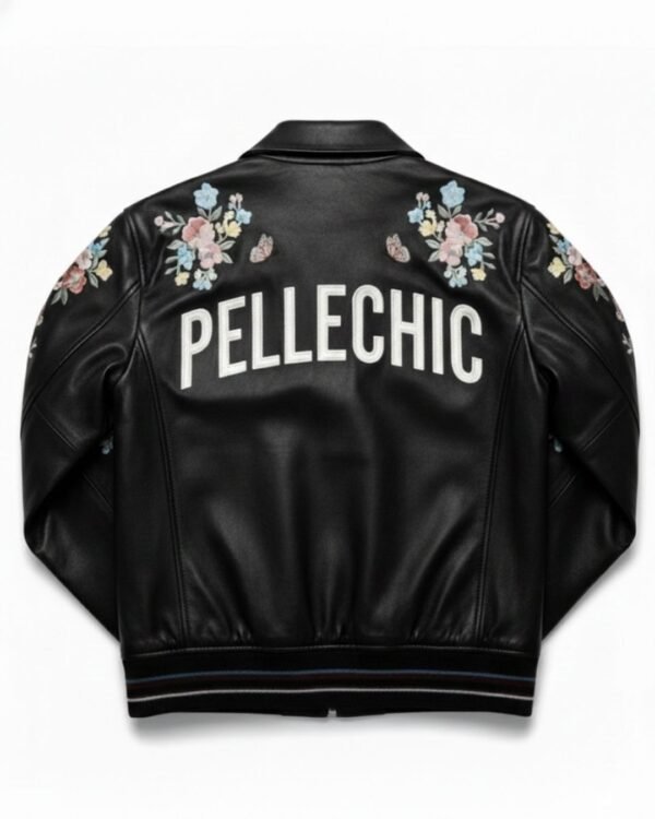 PelleChic™ Floral Butterfly Luxury Leather Bomber – Artistic "Secret Garden" Elite Edition $854 USD