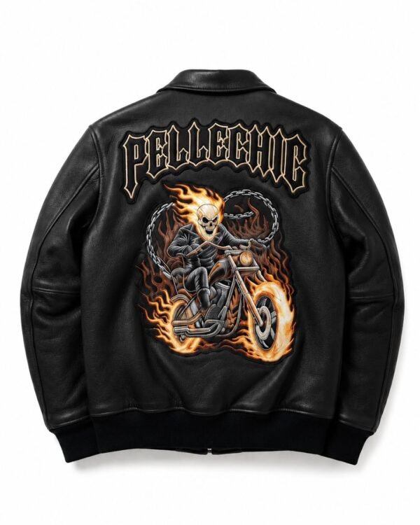 PelleChic Ghost Rider Inferno Leather Jacket USD - $1200