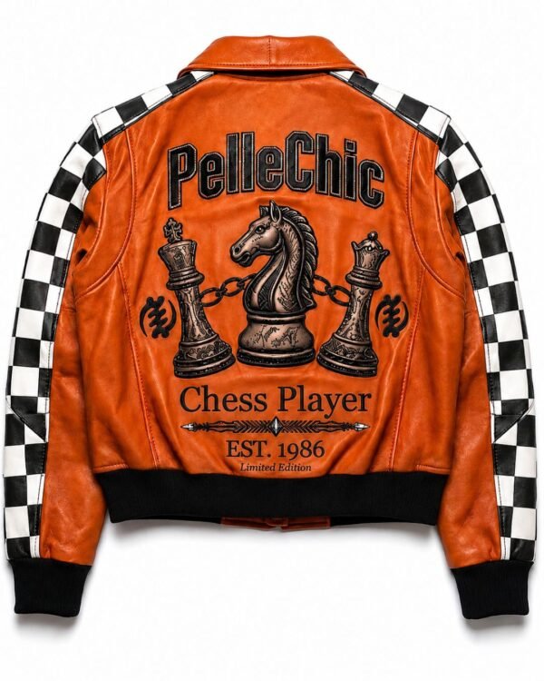 PelleChic "Chess Player" Limited Edition Leather Jacket USD-$1300